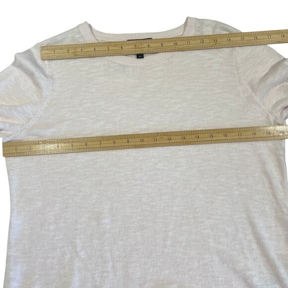 Eileen Fisher Pastel Pink Organic Linen Crew Neck Top Women's Size S Sustainable - Picture 8 of 10